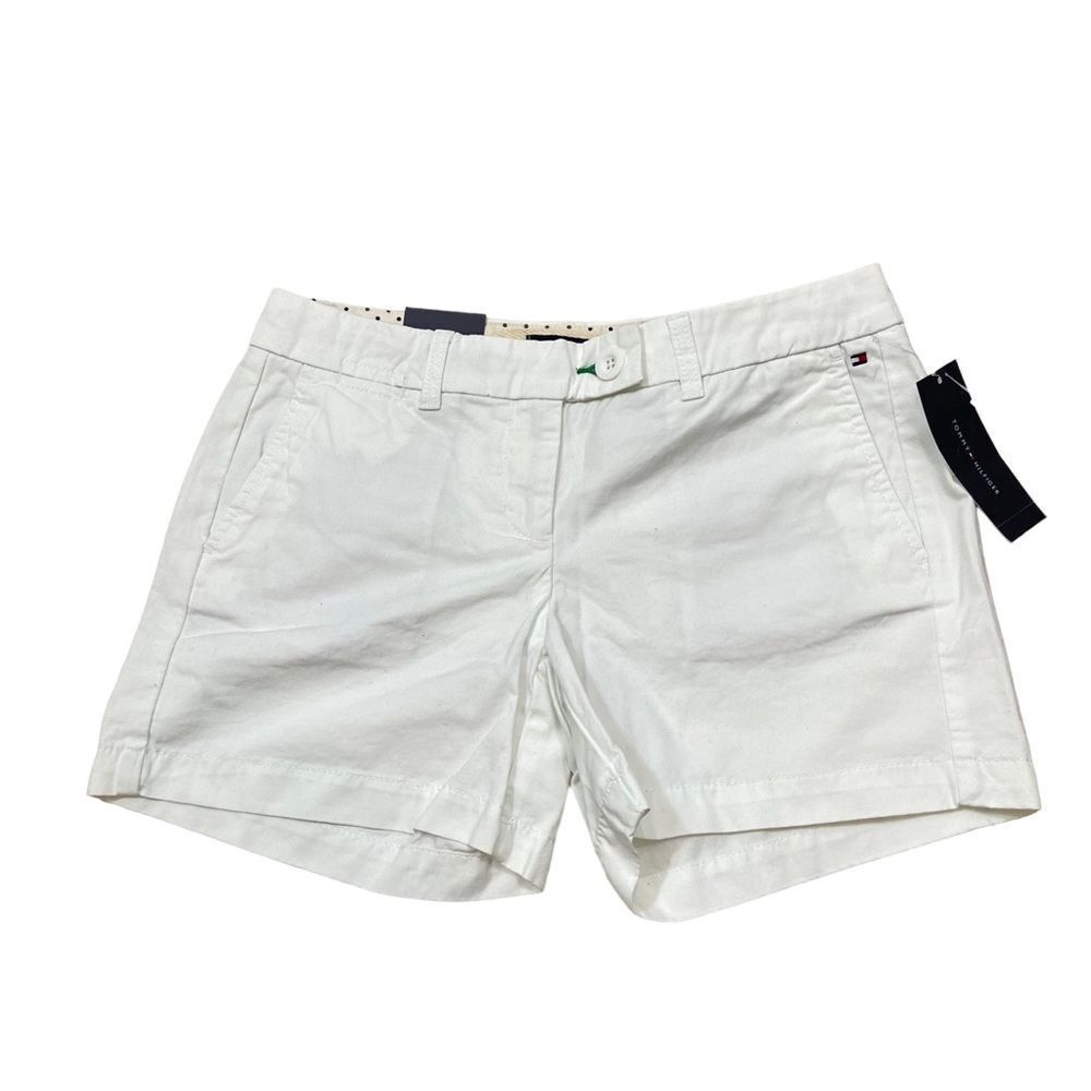 New with Tags Tommy Hilfiger White Chino Short Size 4
